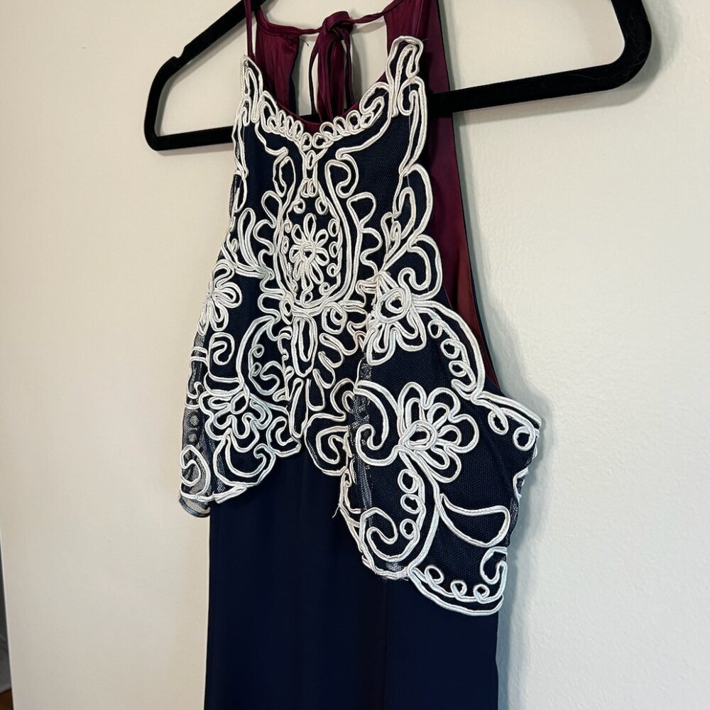 Vintage Navy Gown - Picture 14 of 16